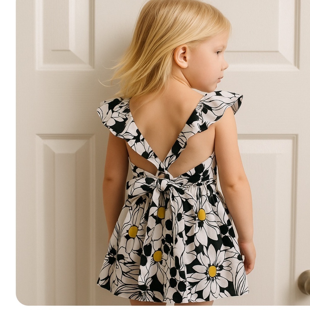 Little Miss Hot Stuff Floral Overall Size 4 NWT